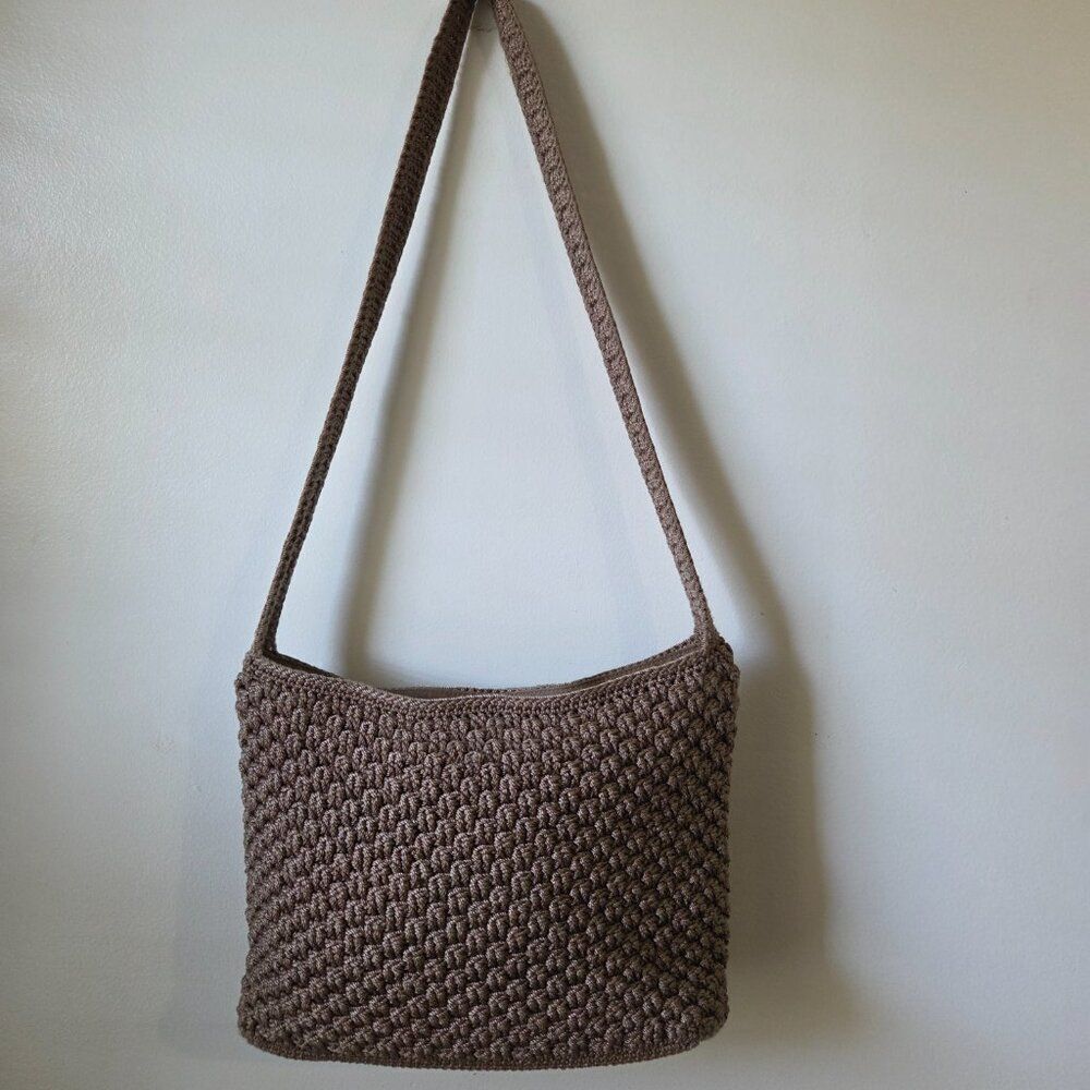 EUC THE SAK ELLIOT LUCCA BEIGE/ TAN CROSS BODY BAG MEDIUM